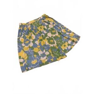 Vintage Beehive brand Floral Pattern Women's Skirt with Button Detail